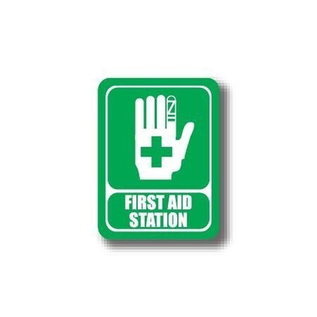 Ergomat 50in x 32in RECTANGLE SIGNS - FIRST AID STATION DSV-SIGN 1600 #2307 -UEN